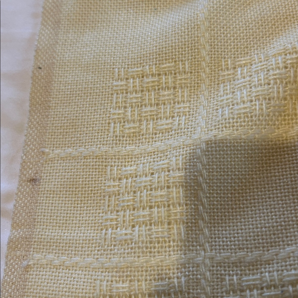 OOAK Hand-Embroidered Cross-Stitched on Homespun Style Tablecloth Throw 1980-90s - Picture 9 of 10